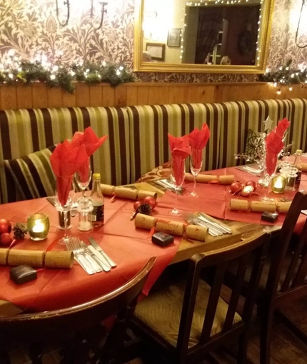 interior dining area of a pub