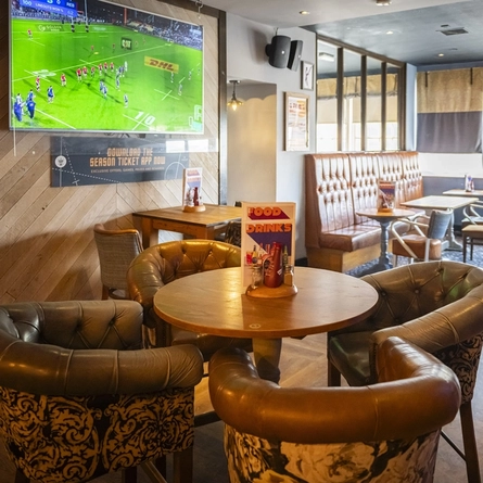 Restaurant area in a pub