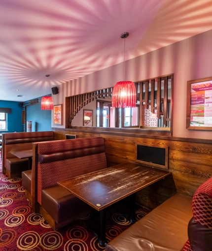 interior restaurant and seating area