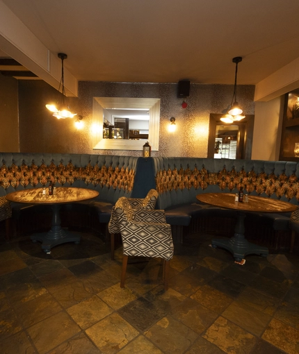 Restaurant area in a pub