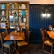 interior seating area and restaurant