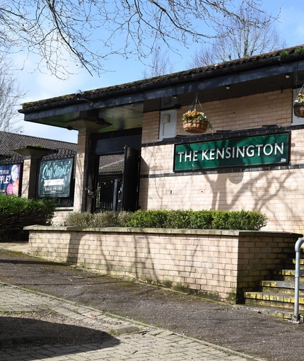 Exterior facade of a pub.