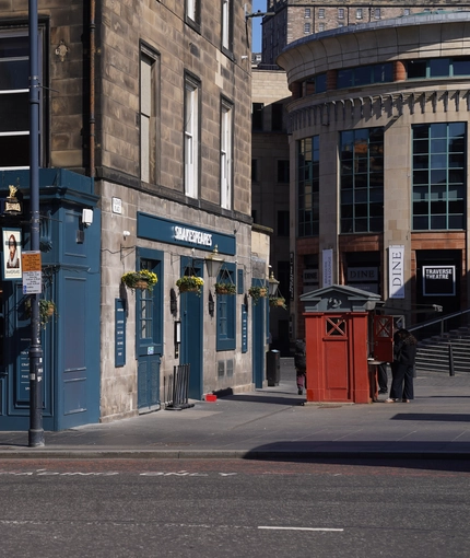 The exterior facade of Shakespeares in Edinburgh.