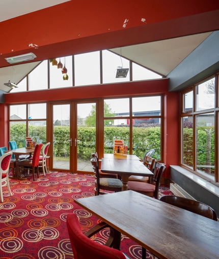 Restaurant area in a pub