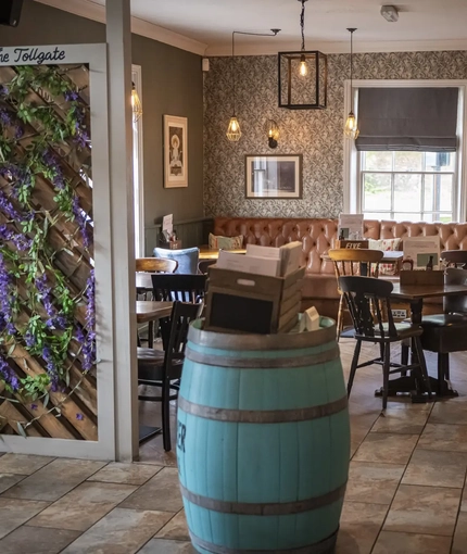 interior restaurant and seating area
