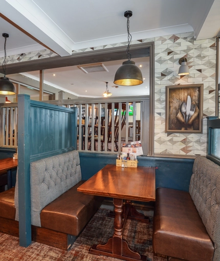 interior seating area of the pub