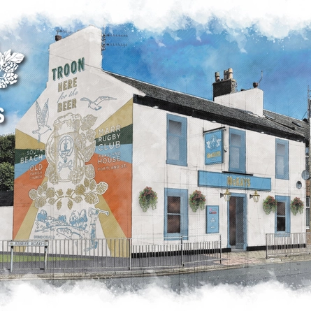 An exterior facade illustration of McKays.