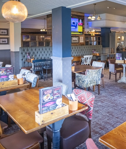 interior restaurant and seating area