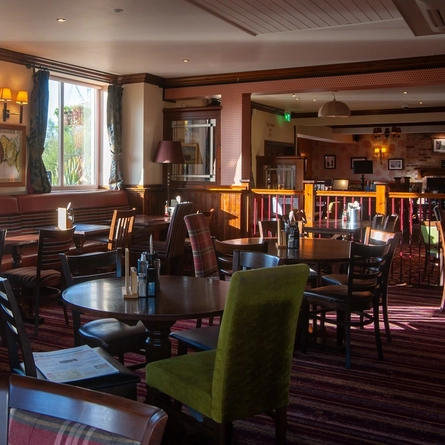 interior restaurant and seating area