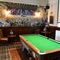 interior seating area and pool table