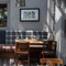 The interior restaurant and seating area at the Cedars Inn.