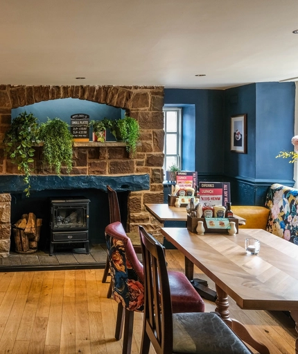 An interior shot of the restaurant & seating area at the Sitwell Arms in Whiston.
