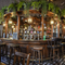 interior bar with bar stools