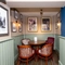 Interior seating area in a pub restaurant