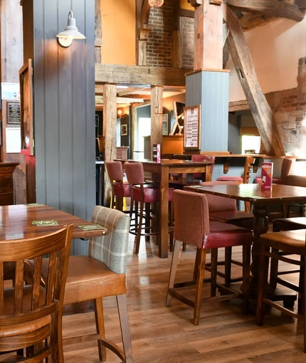 Restaurant area in a pub