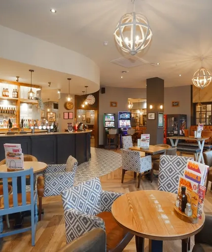 interior seating area of the pub