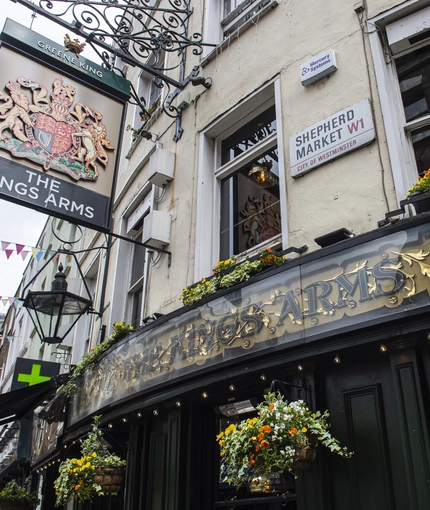 The Kings Arms Pub Restaurant in Mayfair