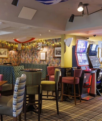 interior restaurant and seating area