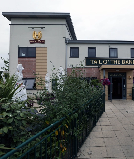 Exterior facade of a pub.