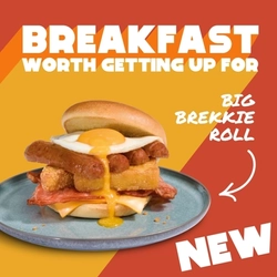 A Banner promoting the Breakfast activation from Hungry Horse.