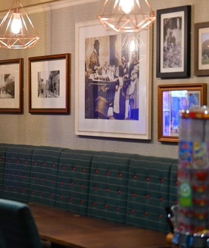 interior restaurant and seating area