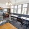 Interior dining area of a pub.