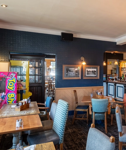 interior restaurant and seating area