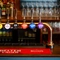 The interior bar focusing on a pump displaying pump clips including, Peroni, Belhaven Best, Twisted Thistle, Belter Lager, Tennents and St Mungo at the Armstongs. 