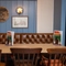 The interior restaurant and seating area at the Woodlands Edge.