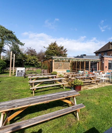 exterior beer garden