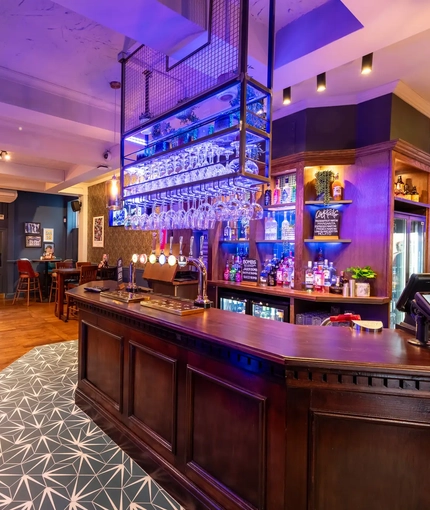 Bar area in a pub