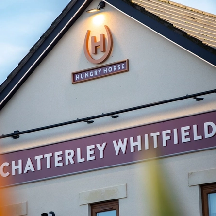 The exterior signage at The Chatterley Whitfield.