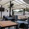 exterior of the venue with beer garden