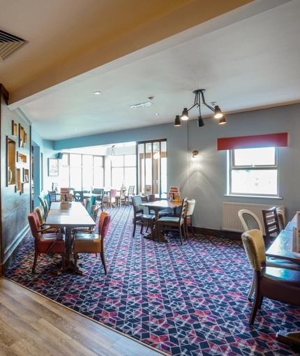 interior restaurant and seating area