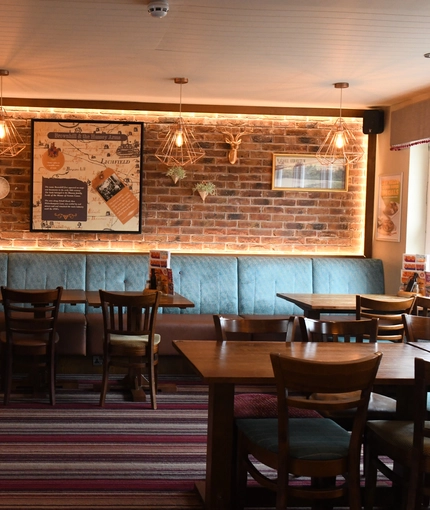 Restaurant area in a pub