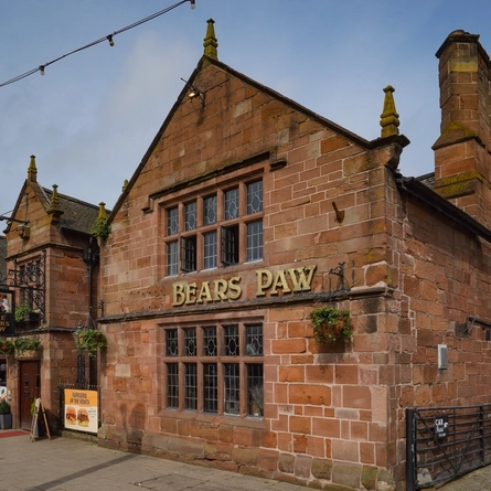 External view of a pub entrance