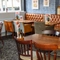 Interior dining area of a pub.