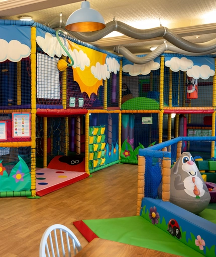A children's soft play area at the Wacky Warehouse at The Stanley Ferry.