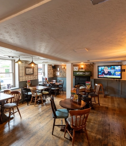 interior restaurant with seating area