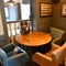 interior seating area and restaurant