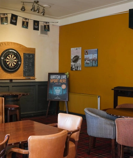 interior restaurant and seating area