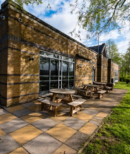 exterior of the beer garden