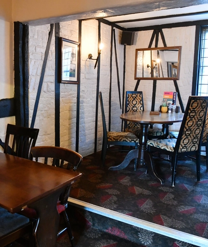 interior restaurant and seating area