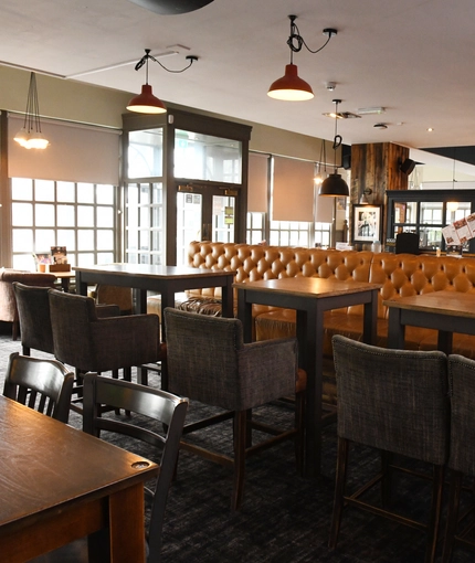 interior restaurant and seating area