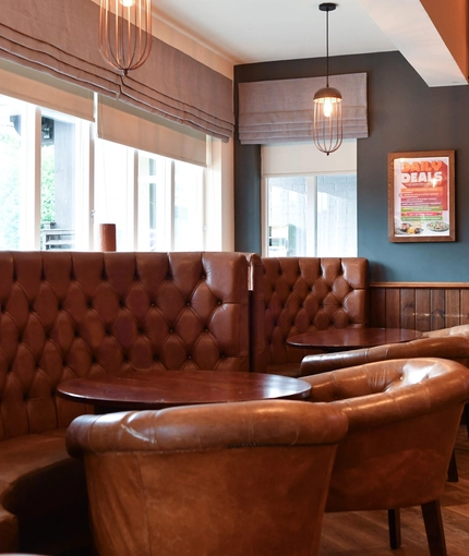 interior dining area of a pub