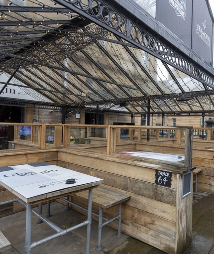 exterior beer garden