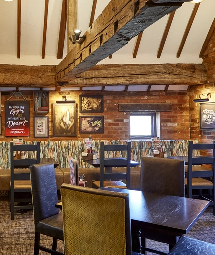 The interior restaurant and seating area  at the Rovers Tye.