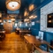The restaurant area of the Brewmaster.