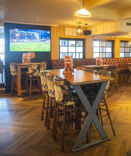 Restaurant area in a pub