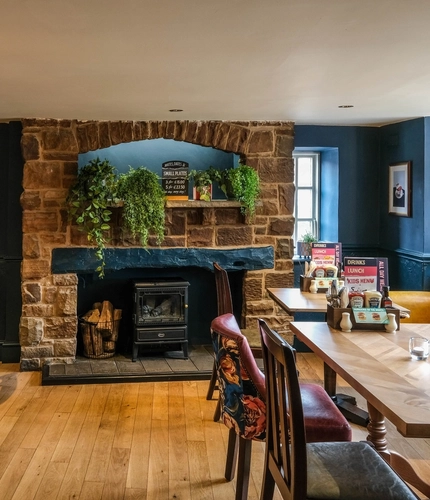 An interior shot of the restaurant & seating area at the Sitwell Arms in Whiston.